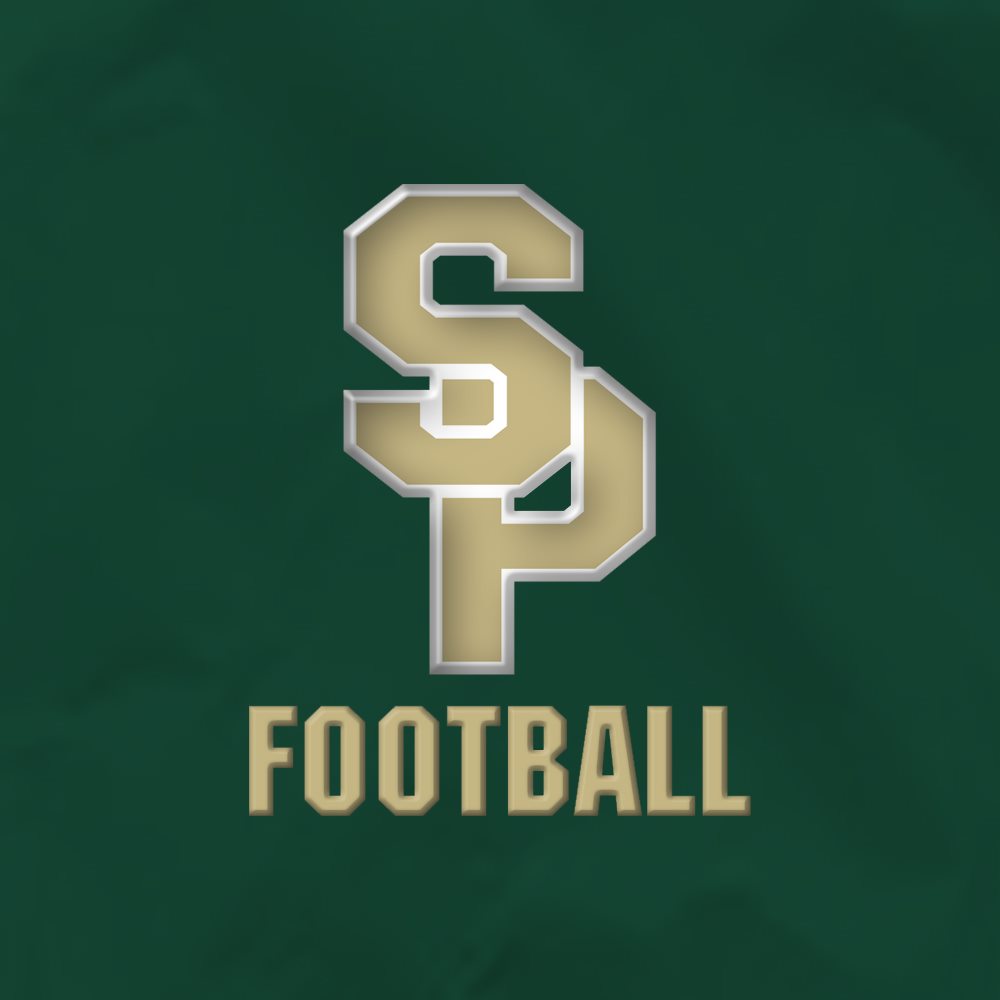 SP Football profile logo on a dark green background.